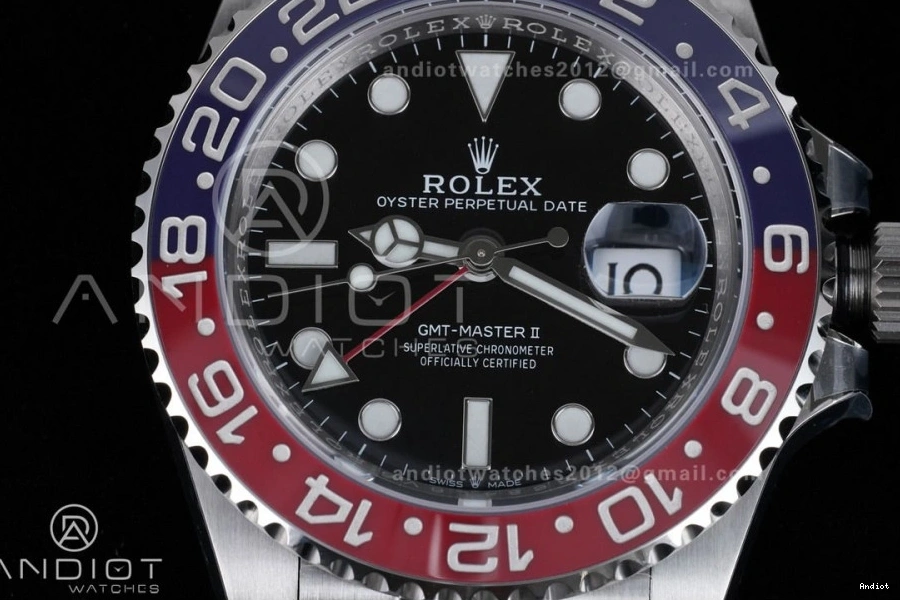 SH3285 Pepsi BLRO Edition Master Best Oyster New V3 On II GMT (UV 126710 SS Bezel 904L Upgraded) Bracelet ARF 1:1 0701